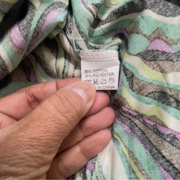 SUHE Styled Italy Abstract Swirl Maxi Dress - Green Purple
Gold - Size L / XL - Picture 8 of 8